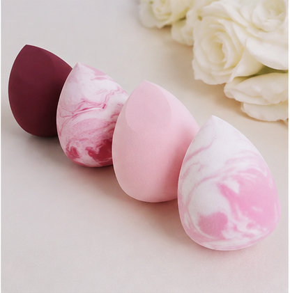 4pcs Light-Colored Soft Makeup Sponge Set