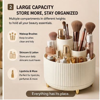 360° Rotating
Makeup Organizer
