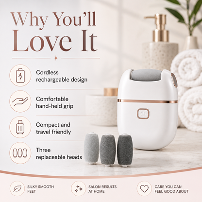1pc Rechargeable Electric Foot Grinder