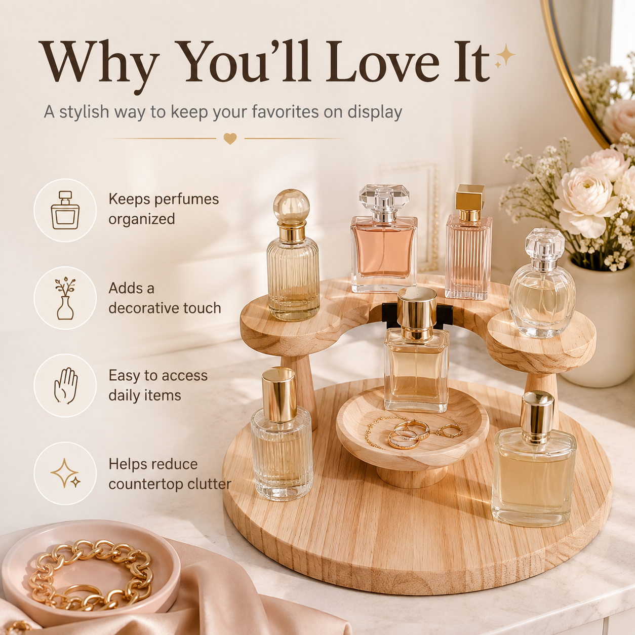 Wooden Perfume
Display Stand