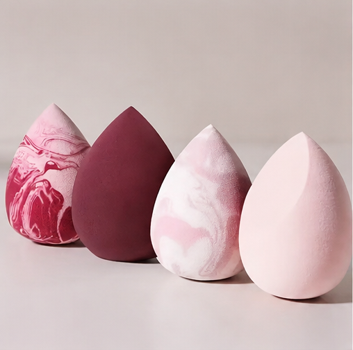 4pcs Light-Colored Soft Makeup Sponge Set