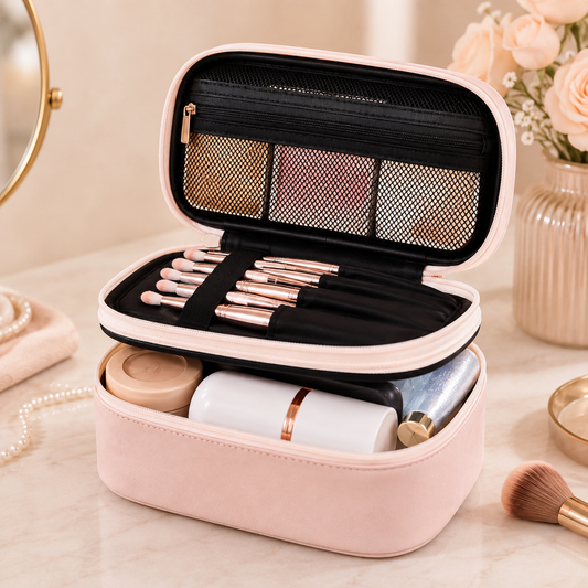 Double-layer PU
Toiletry and Makeup Bag