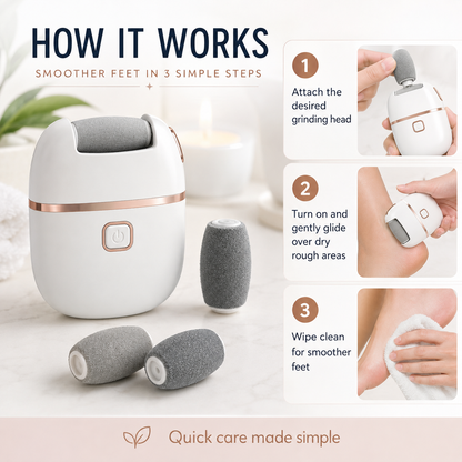 1pc Rechargeable Electric Foot Grinder
