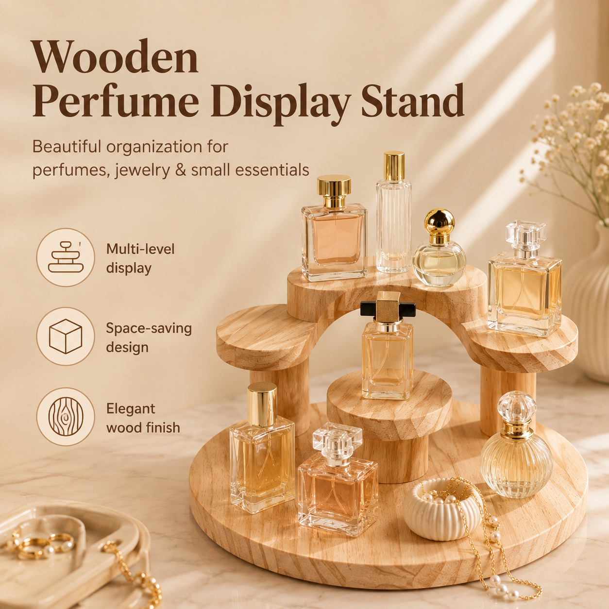 Wooden Perfume
Display Stand